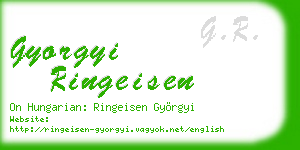 gyorgyi ringeisen business card